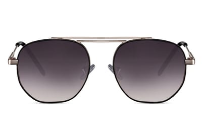 6123 Piloten Zonnebril | Aviator Zonnebril | Retro & Classic Bril | Festival , Rave Bril | Carnavalsbril | Zonnebril Dames & Heren | Zwart lens | Zonnebril Goud montuur | Trendy Party & Outdoor Bril + brillen sleeve & doek