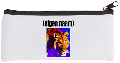 Akyol - tijger met eigen naam Etui - Tijger - dieren liefhebber - iemand die houdt van tijgers - verjaardag - cadeau - kado - geschenk - 20 bij 9 cm