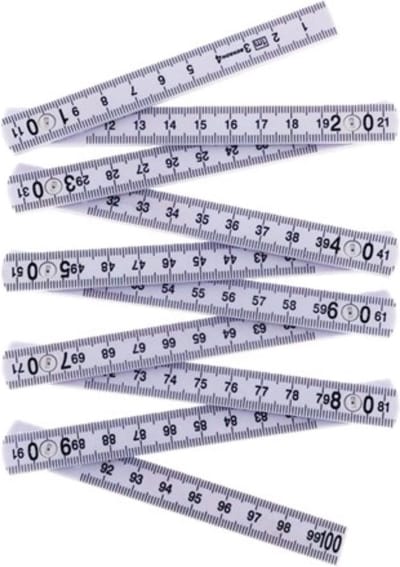 Benson Inklapbare duimstok - 1 meter - plastic - compact ontwerp