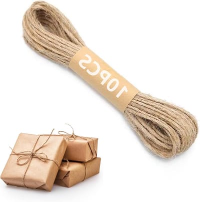 Jute Touw van 2 mm, 10 Meter Lang - Natuurlijke Touw voor Tuin, DIY Projecten en Verpakkingen