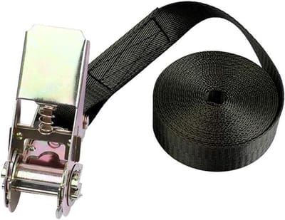 Zware ratchet strapping lashing belt met metalen gesp, 1-10M, in 6 kleuren, voor veilig vastzetten en transporteren van goederen