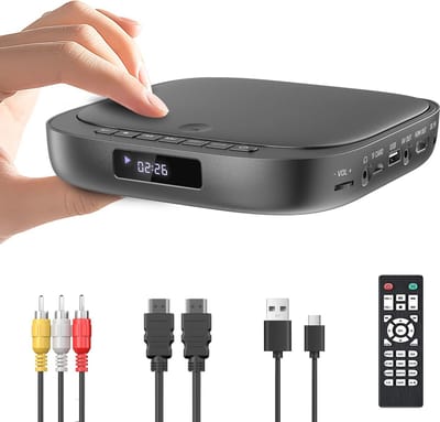 Regiovrije HDMI DVD-speler met USB/TF-kaartingang