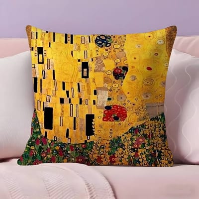G-Gustav K-Klimt Olieverf Kussensloop Kussensloop Ultra Zachte Huidvriendelijke Stof Wolkachtig Comfort & Verborgen Rits 45x45cm