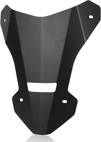 Motorfiets Windscherm - Wind Deflector - Comfortabele Rit - Aluminium Constructie - 362 x 292 x 7 cm - Zwart
