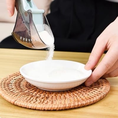 Verstelbare maatlepel voor huisdieren en katten, portiecontrolebeker met schaal voor nauwkeurige voeding, geschikt voor nat en droog voer