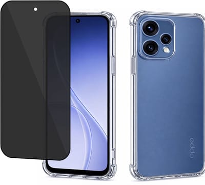 ChiGuard Hoesje & Privacy Screenprotector geschikt voor OPPO Reno 15 Pro Hoesje Screenprotector - Privé - Gehard Glas Cover