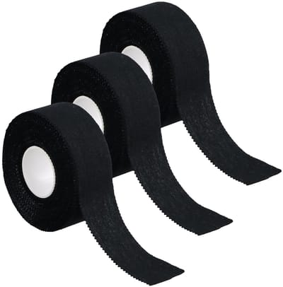 3 Rollen Sporttape, 2.5 cm x 10 m, Hypoallergene Hechtape voor Vingers, Sportbandage, Medisch Hechtape voor Voetbal en Volleybal, Ideaal voor Blessurepreventie en Ondersteuning