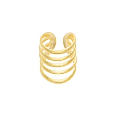 WeLoveSilver - ear cuff - zilver - vijf banden - nikkelvrij