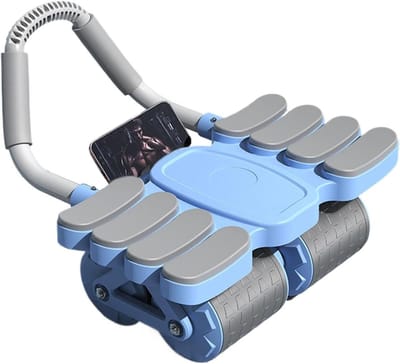 Buikspierwiel - Core trainer - Krachtige core training - Automatische rebound functie - 42 x 36 x 24 cm - Blauw