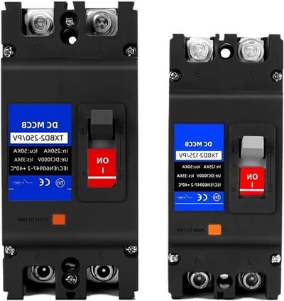Stroomonderbreker - Zekering Schakelaar - Elektrische Bescherming - Gegoten Behuizing - 125A 2P - Grijs