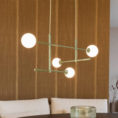 it's about RoMi Hanglamp Copenhagen - Groen - 97x13x215cm - Modern - Hanglampen Eetkamer, Slaapkamer, Woonkamer