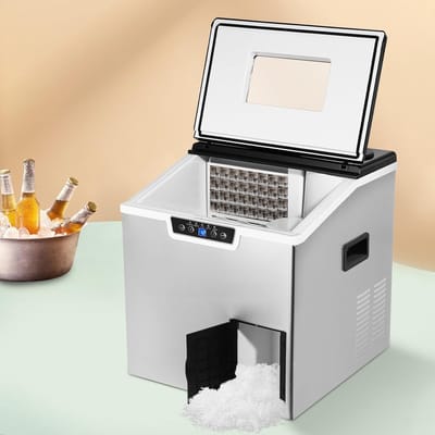 IJsmachine - IJsmaker - Drankjes Koelen - Zelfreinigend - 40 kg per dag - Zwart Zilver