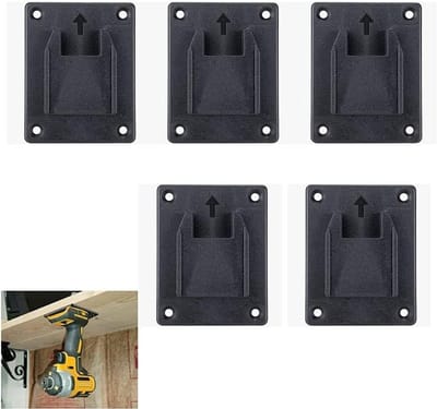 ByShane - 5-delige Tool Houder Dock Mount voor Boormachine en Gereedschap Houder - Wandmontage Hanger Opslag Organisatie