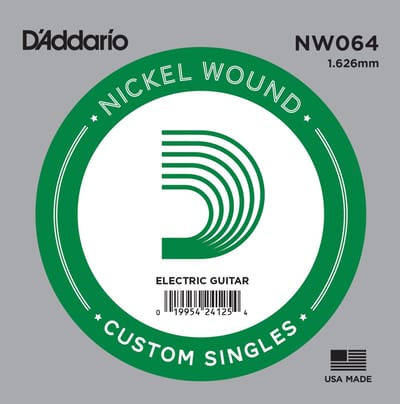 D'Addario NW064 nikkel omwonden enkele snaar - Enkele snaar voor gitaar