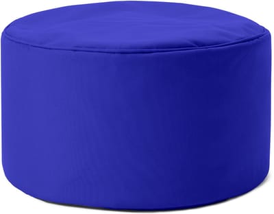 Lumaland Zitzak poef | Compacte zitzak met 3-in-1-functie: comfortabele poef, handig tafeltje en stijlvolle voetenbank voor binnen en buiten | Met flexibele EPS-vulling | Ø 25 x 45 cm