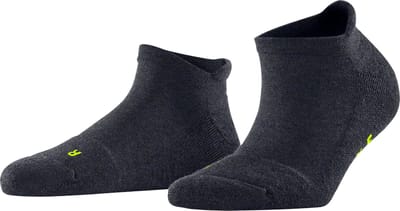 FALKE Keep Warm kort eenkleurig wol sneakersokken enkelsokken unisex blauw - maat 37-38