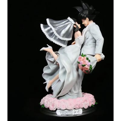 Dragon Ball Goku En Chichi Bruiloft Gk Standbeeld Verpakt Verzamelfiguur Bruiloftsscène Anime Figuur Voor Dragon Ball Fans Verzamelaars