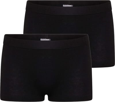 2-pak Comfort feeling katoen meisjes boxershort - - Meisjes ondergoed - Meisjes onderbroek - 128 - Zwart