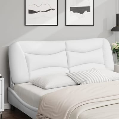 vidaXL Hoofdbordkussen "Hvar" 152 cm kunstleer wit