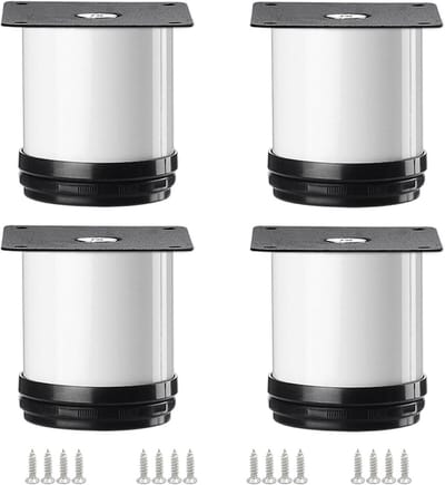Set van 4 Verstelbare RVS Meubelpoten voor Kast, Keuken en Bureau