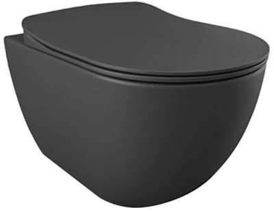 Creavit Rimoff hangtoilet / ophang WC – mat antraciet – rimless wandmodel
