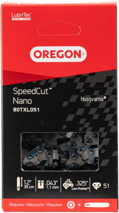 Oregon SpeedCut Nano zaagketting 30 cm .325" 1,1 mm 51 TG ( 80TXL051E )