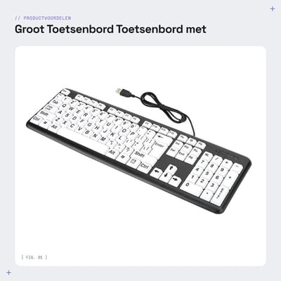 Dailygoods- Toetsenbord Groot - Achtergrondverlichting - 104 Toetsen - Slijtvast - Draadloos - Gebruiksvriendelijk Ontwerp - Computerkeyboard