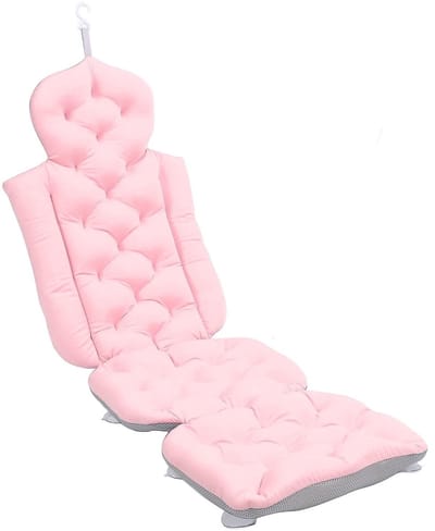 Dailygoods- Badkussen voor het hele lichaam - Antislip - Opvouwbaar - Nek/rugsteun - Luxe badaccessoire - Comfortabel en eenvoudig onderhoud - Badkussens