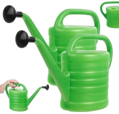 Gieter voor binnen en buiten, ideaal voor het verzorgen van planten en bloemen - Ergonomisch ontwerp, 2,5 l, 2 stuks