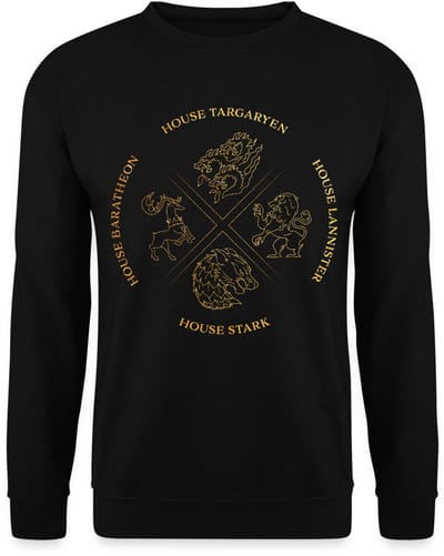 Game Of Thrones Houses Targaryen Lannister Stark Sweater Heren