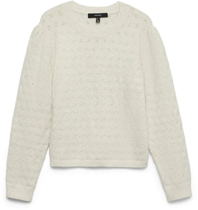 VERO MODA - VMDOFFY STITCH LS O-NECK PULLOVER NOOS - Dames - Gebreide truien