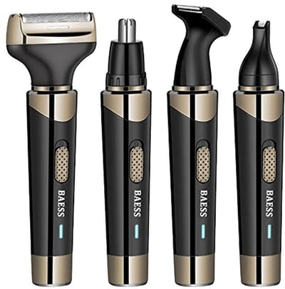 4-in-1 Neus Trimmer - Oplaadbaar - Oor- en Wenkbrauwtrimmer - Baardtrimmer - Neushaartjestrimmer - Geschikt voor Mannen en Vrouwen