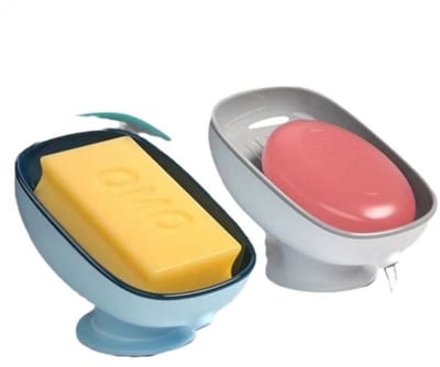 longziming -2 Stuks Zeephouders met Drainage - Zeephouder voor Badkamer en Keuken, Makkelijk te Reinigen