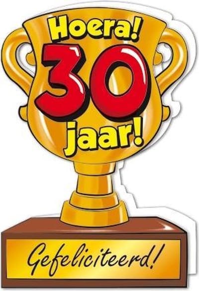 Trofee kaart - 30 jaar