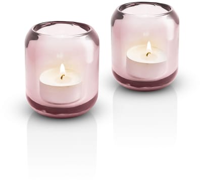 Eva Solo - Acorn Theelichthouder Set van 2 Stuks Rose - Glas - Roze -