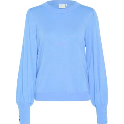 Kaffe KAlizza Round Neck Knit Pullover Buttons Dames Trui - Maat XL