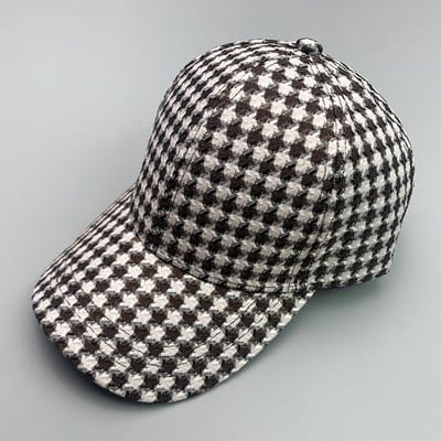 Retro Mode Britse Visgraat Heren Dames Baseballpetten Katoen Ademend Streetwear Klassiek Casual Sport Uniseks Petten (as the picture,54-60cm) gray