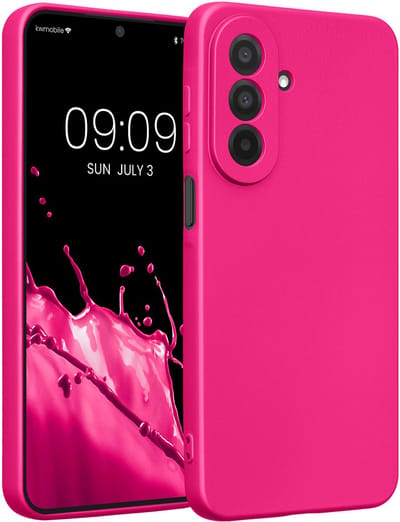 kwmobile metallic telefoonhoesje van TPU - geschikt voor Samsung Galaxy A27 5G - Flexible case voor smartphone - In metallic roze