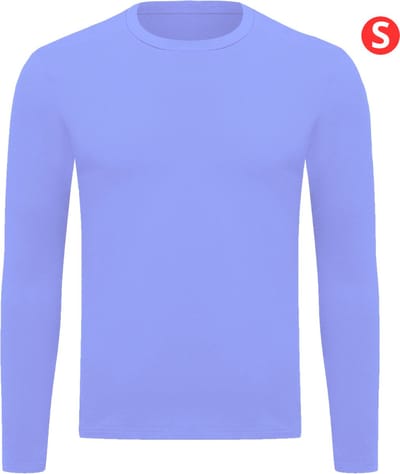 Livano Thermokleding - Thermoshirt - Thermo - Voor Heren - Shirt - Licht Blauw - Maat S