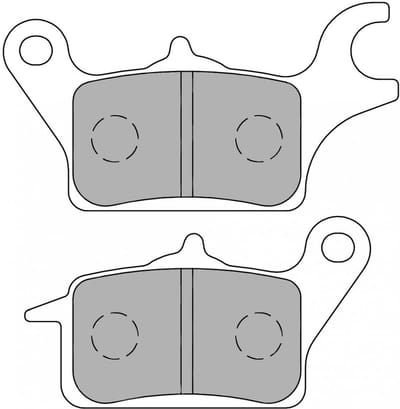 Plaquette de frein Perftec pour Scooter MBK 125 Mw Tryptik 3 Roues 2014 à 2016 AVG Neuf