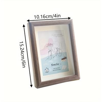 1 st Houten Driedimensionaal Hol Fotolijstje Doe-het-zelf Handgemaakt Gedroogde Bloem Fotolijstje Hol Inspirerend Fotolijstje Creatieve Kalligrafie Tafel Pack of 1