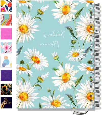 Lerarenplanner A4 - Lesplanner Jaar - Lesgeven Organiseren - Pagina per dag - 208 pagina's - Nieuw Daisy
