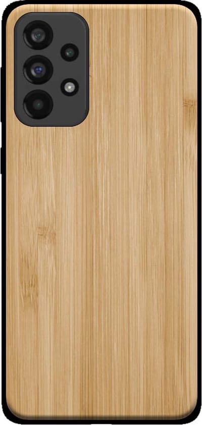Smartphonica Telefoonhoesje voor Samsung Galaxy A33 5G met houten look - backcover bamboo kunsthout hoesje - Bruin geschikt voor Samsung Galaxy A33 5G