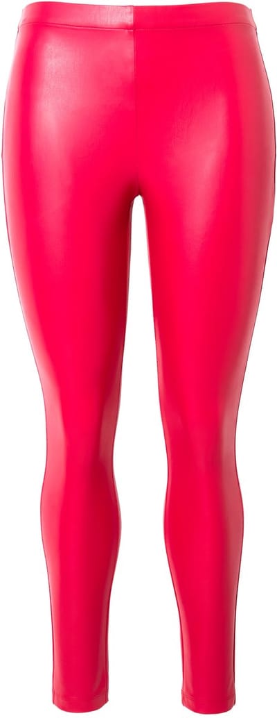 Angel of Style - Dames - Legging Skinny Fit leerlook - Baksteenrood - Maat 48