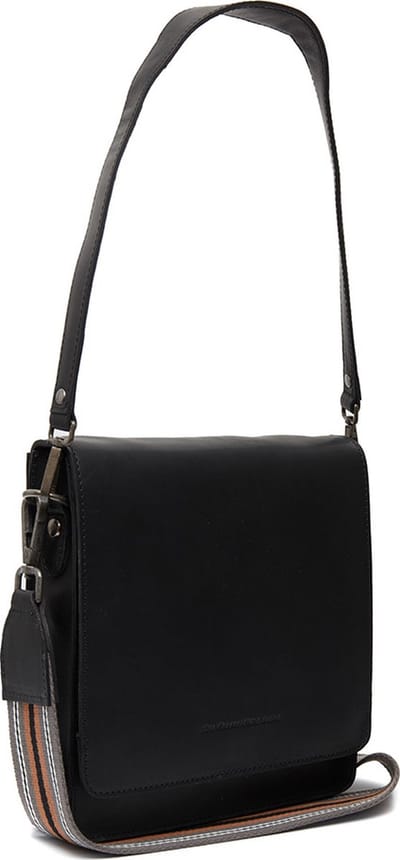 The Chesterfield Brand Leren Schoudertas Schoudertas Osuna Flapoverbag Black Zwart