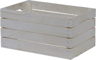 Houten Kist - Middel, Wit / Opbergkist / Geschenkverpakking / Gift / Kado