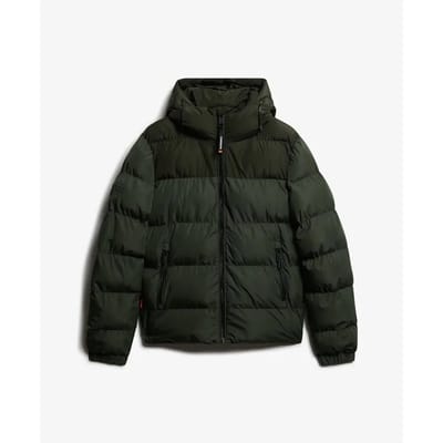 Superdry - Colourblock Gewatteerde Jas Met Capuchon - Heren - Gewatteerde jassen