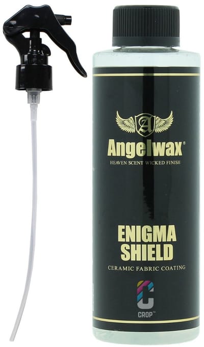 ANGELWAX Enigma Shield Fabric Coating 500ml - Stoffen Bekleding Coating - unieke formule biedt interieur bescherming tegen vloeistoffen, vuil, UV en andere verontreinigingen.