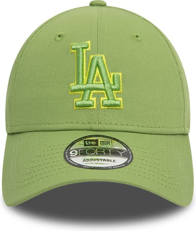 New Era LA Dodgers MLB Team Outline Green 9FORTY Adjustable Cap