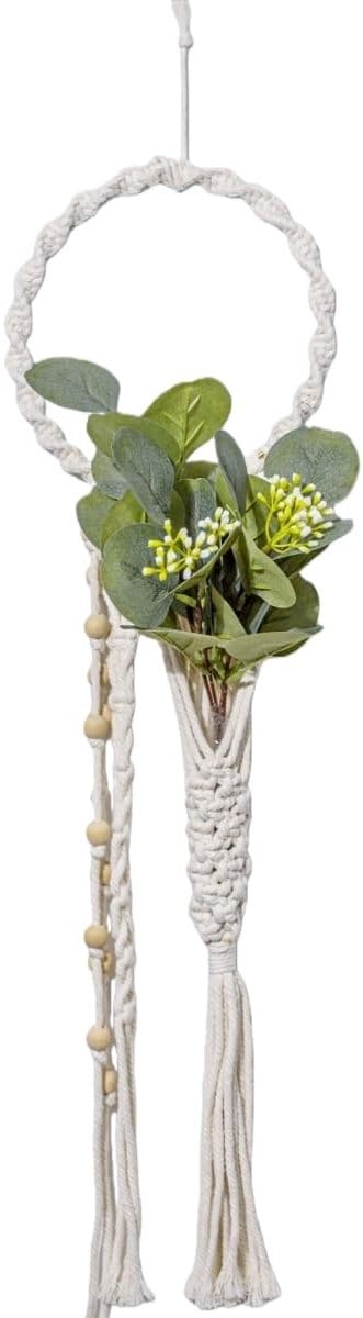 Dailygoods- Muur Opknoping Handgemaakt - Macrame Wandkleed - Bohemian Wandtapijt - Unieke Wanddecoratie - Natuurlijk Katoen - Perfect voor Slaapkamer/Woonkamer